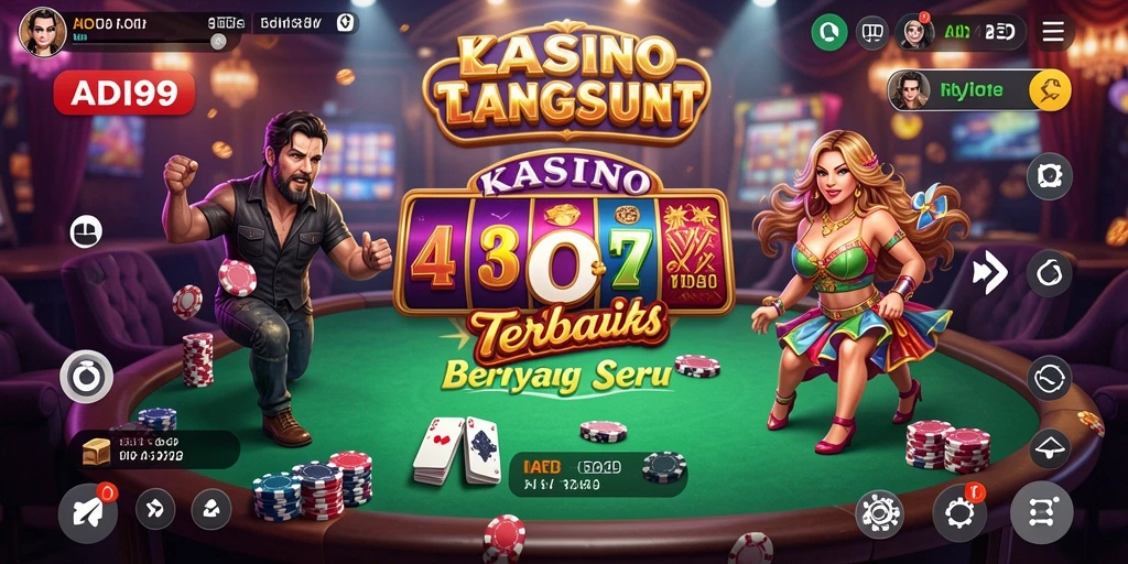Tampilan menarik dari gameplay langsung di ADI99 yang menghadirkan dealer profesional.