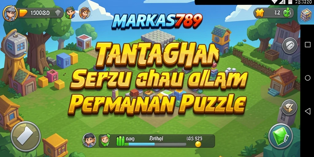 Screenshot gameplay MARKAS789 menampilkan berbagai puzzle menantang.