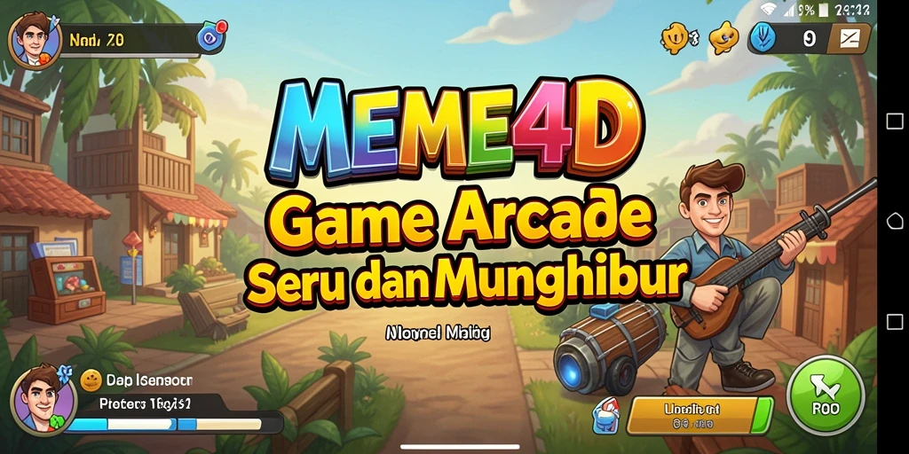 Tangkapan layar gameplay MEME4D yang menampilkan keseruan dalam permainan.