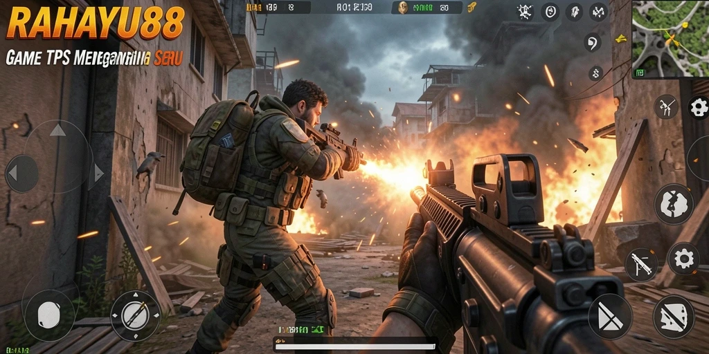 Tampilan gameplay menegangkan dalam RAHAYU88 dengan aksi seru.